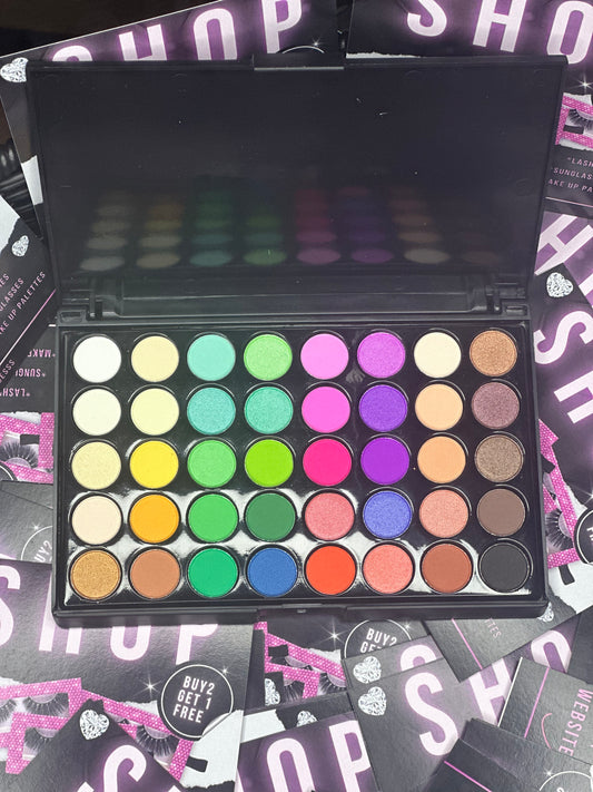 Rainbow make up pallet